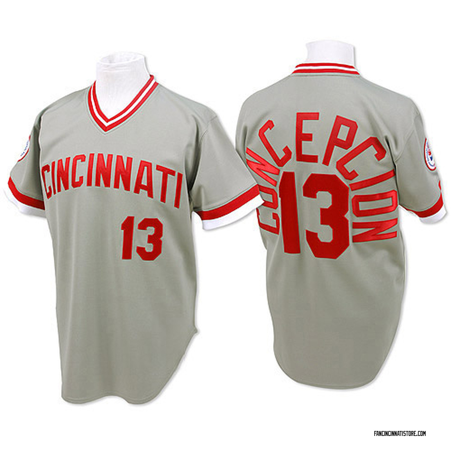 cincinnati reds grey jersey