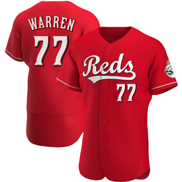 Art Warren Men's Cincinnati Reds Home Jersey - White Authentic