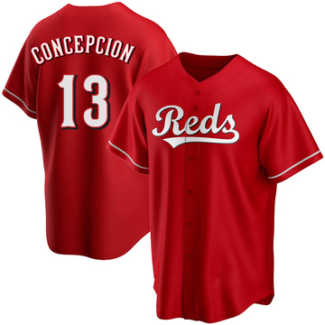 Dave Concepcion Men's Cincinnati Reds Throwback Jersey - Grey Replica