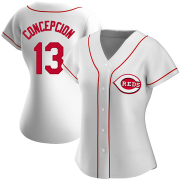 Dave Concepcion Men's Cincinnati Reds Throwback Jersey - Grey Replica